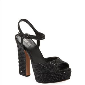 Bennett Crystal Platform Sandals NWT